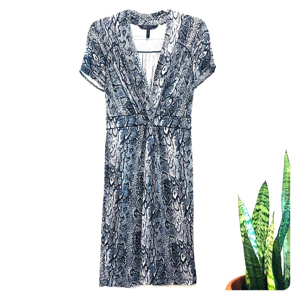 BCBGMAXAZRIA snake print dress
